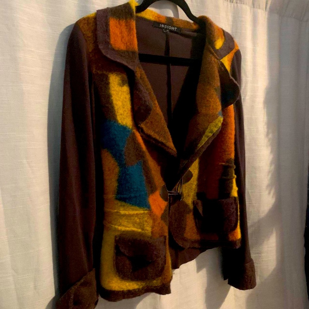 unique felt cardigan
